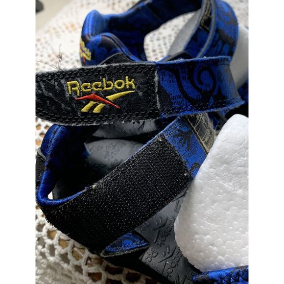 Vintage 90s Rare Reebok Mens Sz 7 M Blue/Black Sport Athletic Sandals sku 605 - Picture 9 of 12